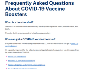 Frequently Asked Questions About COVID-19 Vaccine Boosters — ASL
